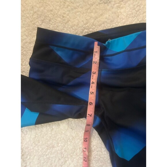 Athleta Blue Multi Sonar Magnetic Tight Leggings Blue Black Colorblock Medium - Picture 6 of 7